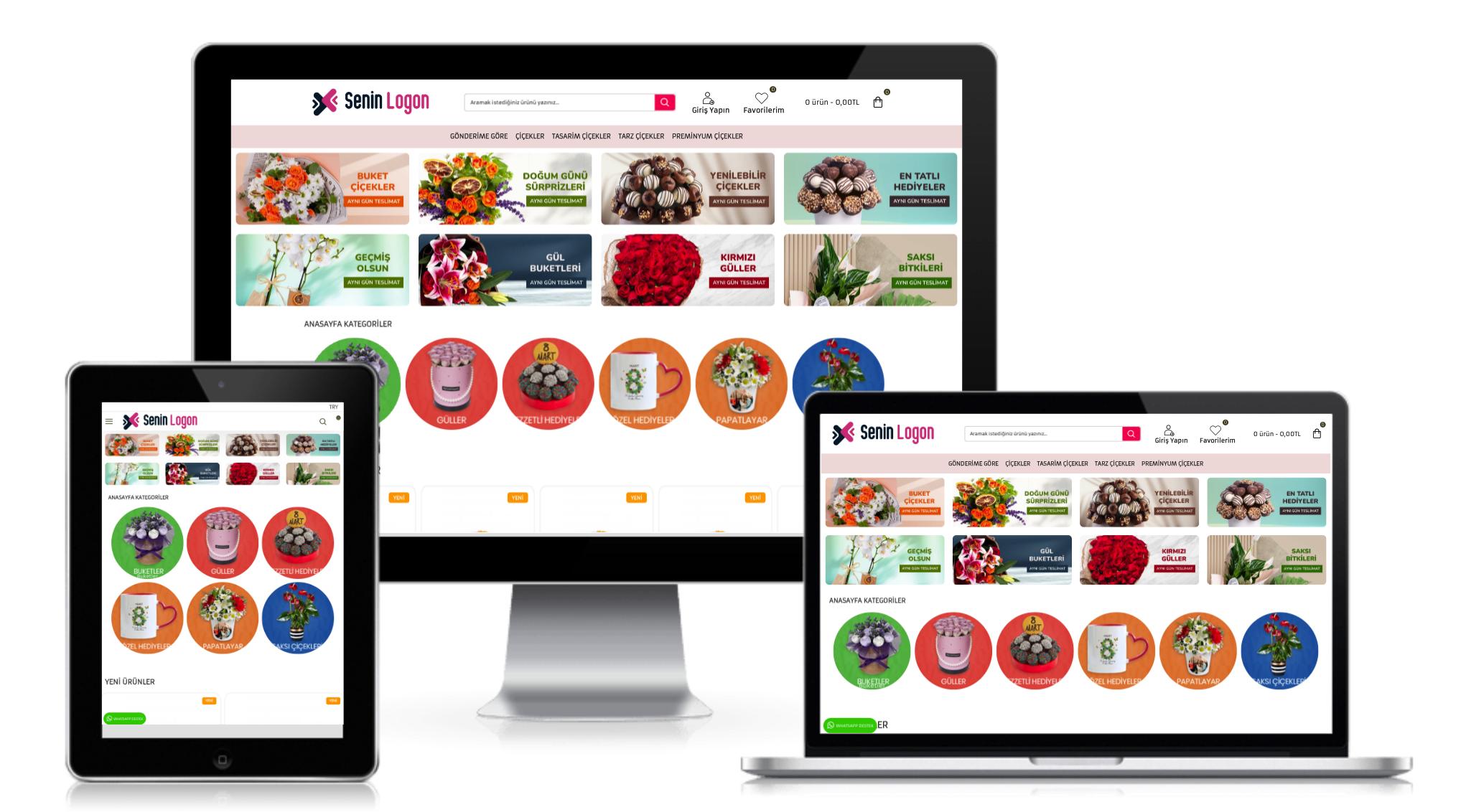 Çiçekçi E-Ticaret Paketi v1