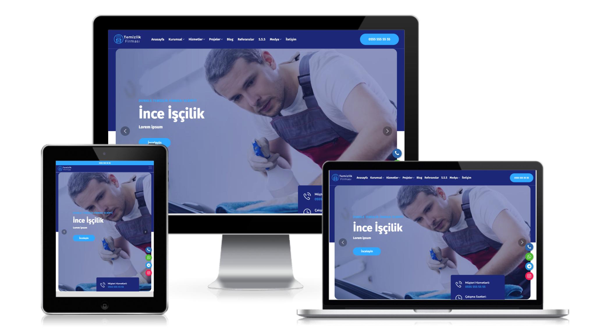 Dunkle Temizlik Firması Scripti