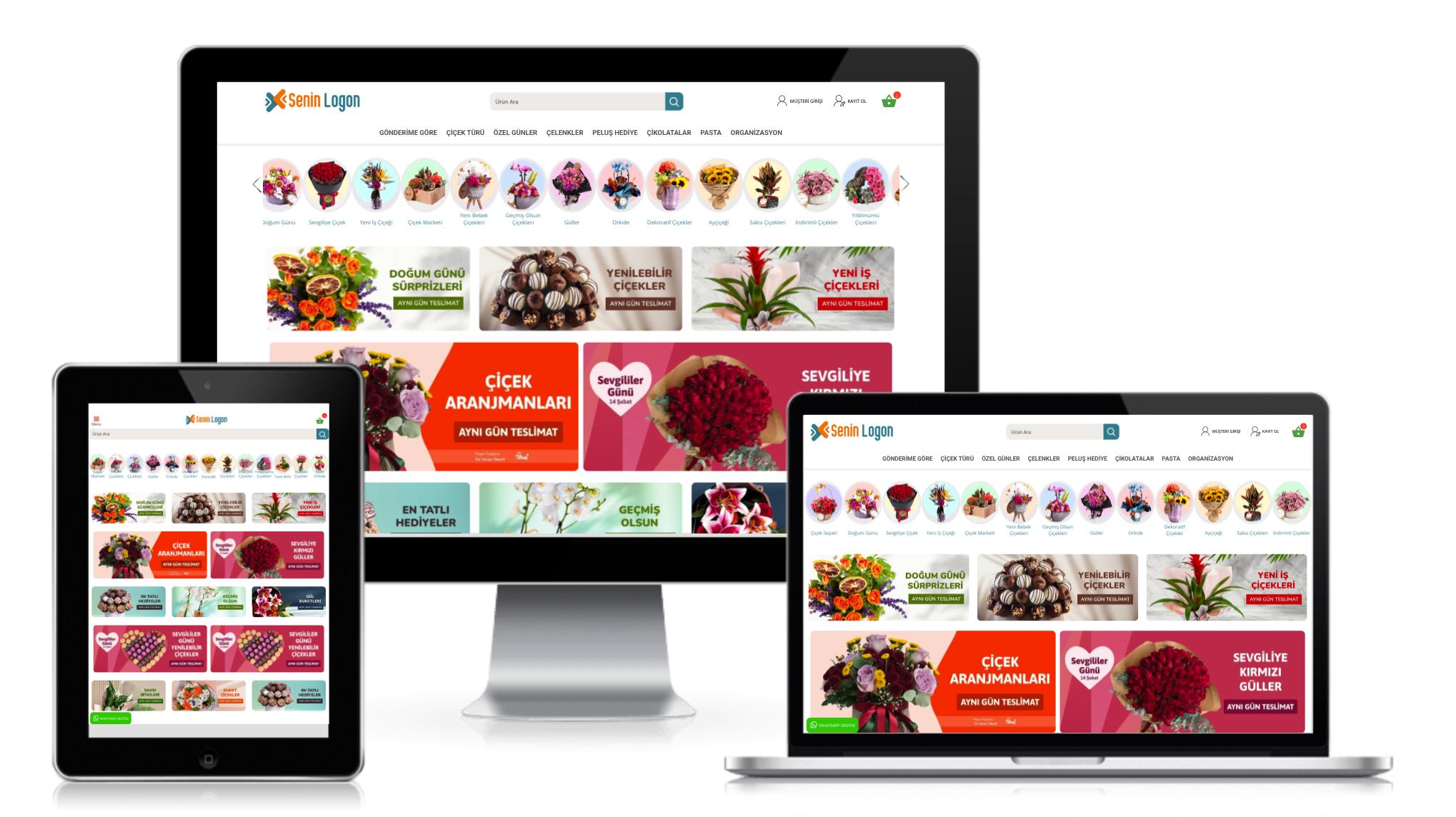 Çiçekçi v5 E-Ticaret Paketi