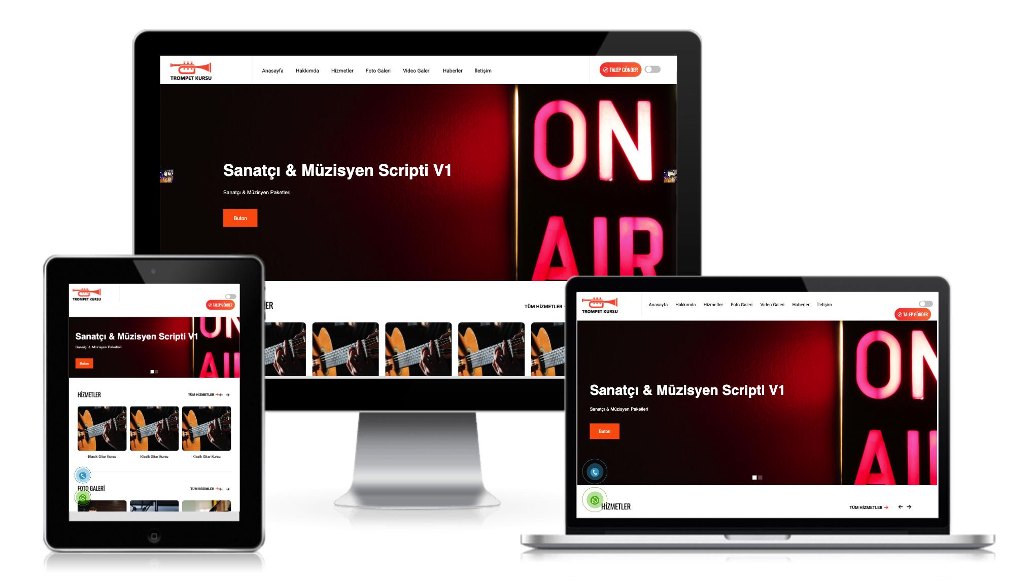 Singer Müzisyen Sanatçı Scripti