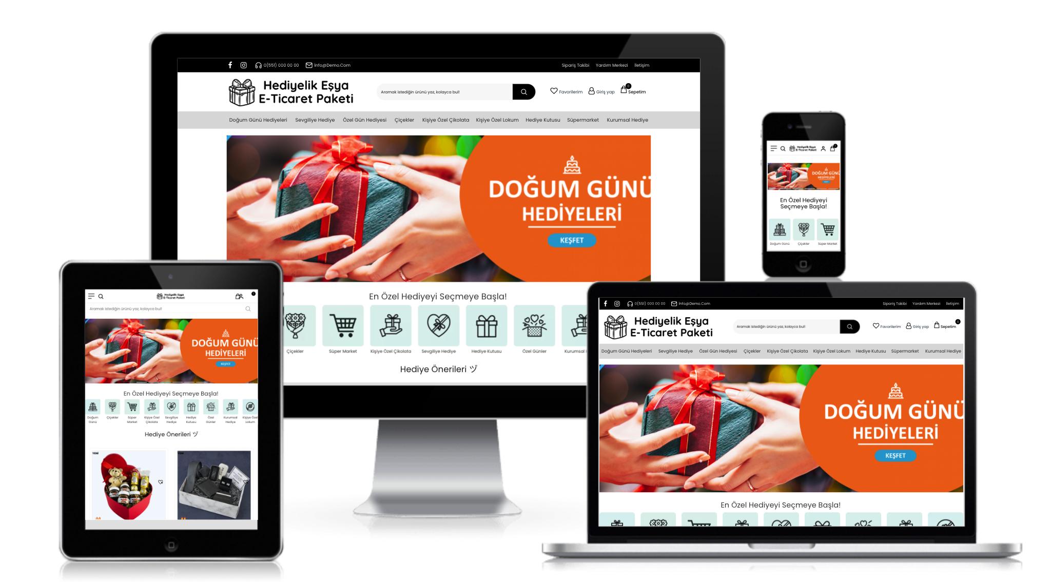 Hediyelik Eşya E-Ticaret Paketi v2