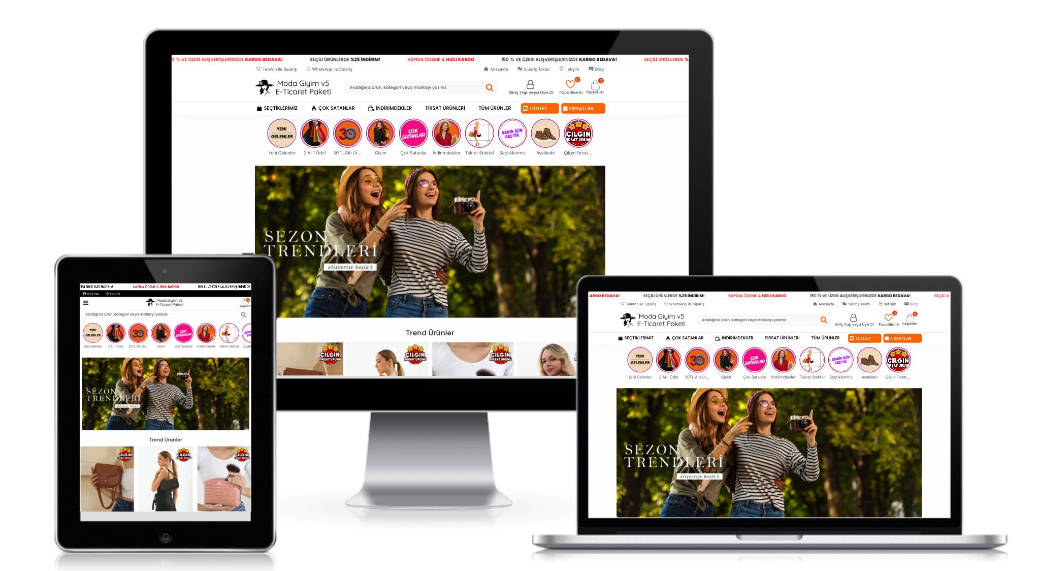 Moda Giyim E-Ticaret Paketi v5