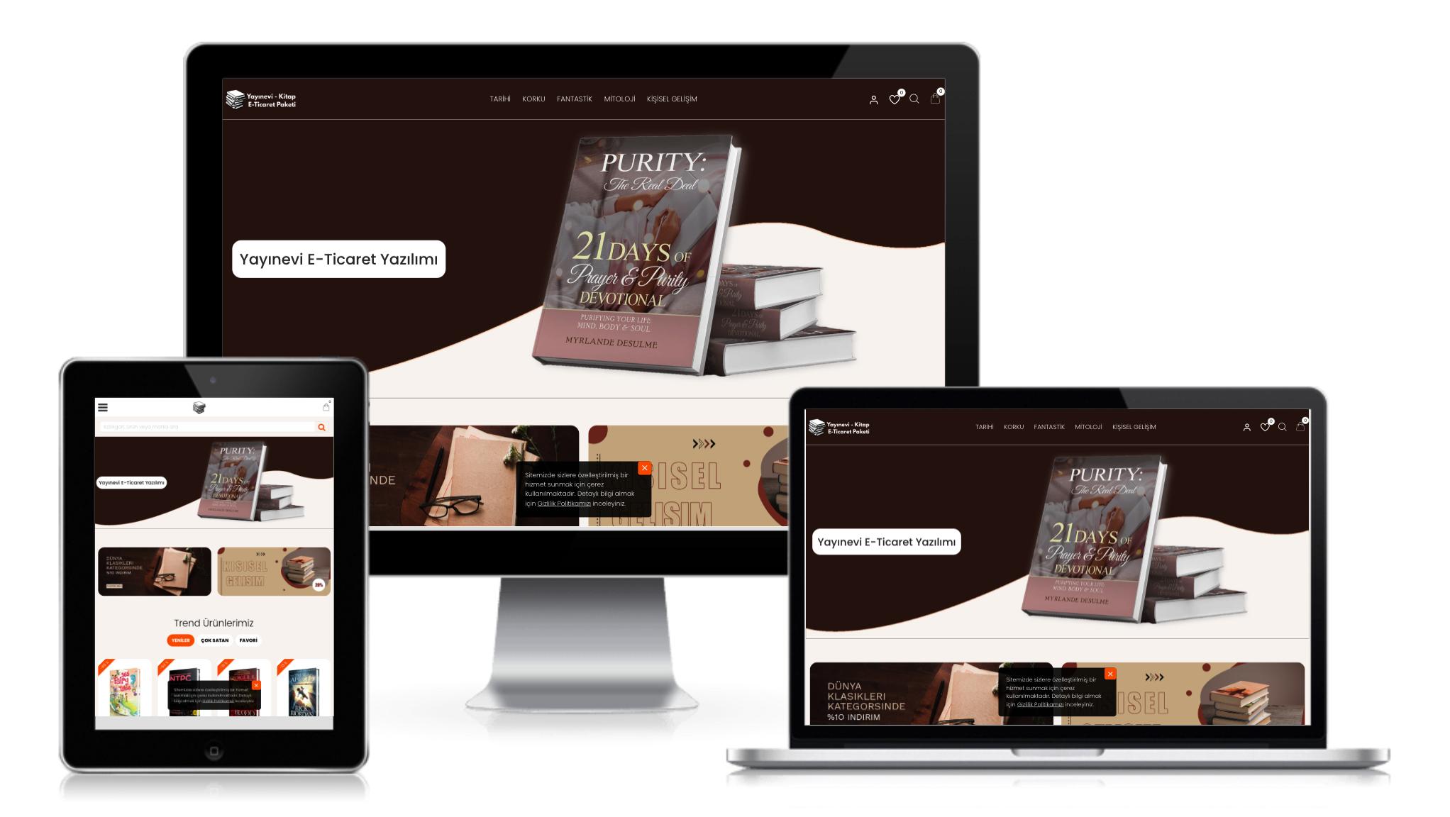 Yayınevi Kitapçı E-Ticaret Paketi