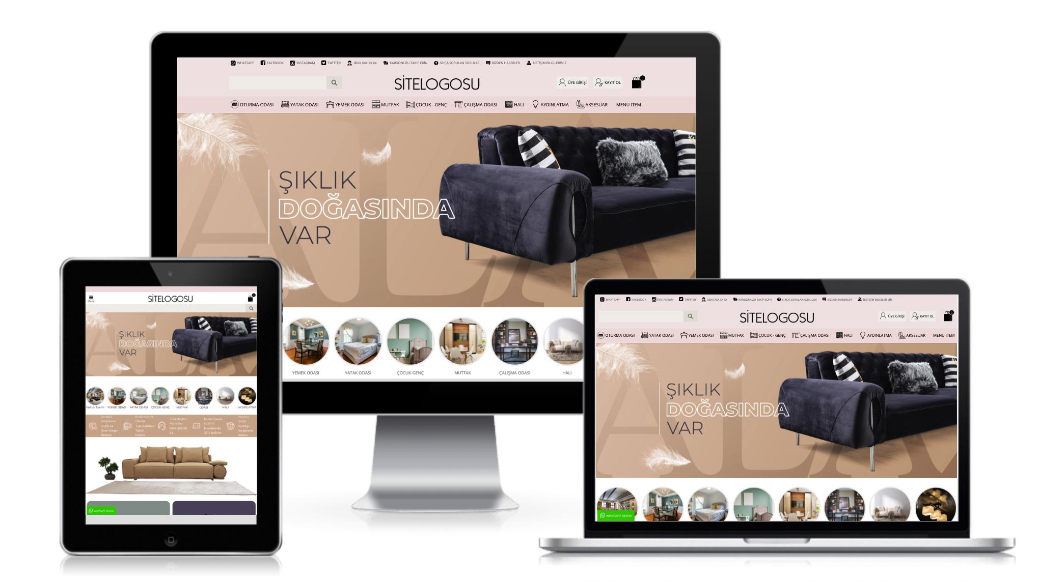 Mobilya E-Ticaret Paketi v2
