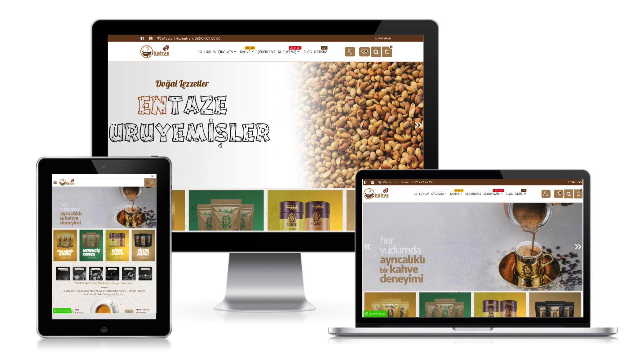 Kahve Kuruyemiş E-Ticaret Paketi v1