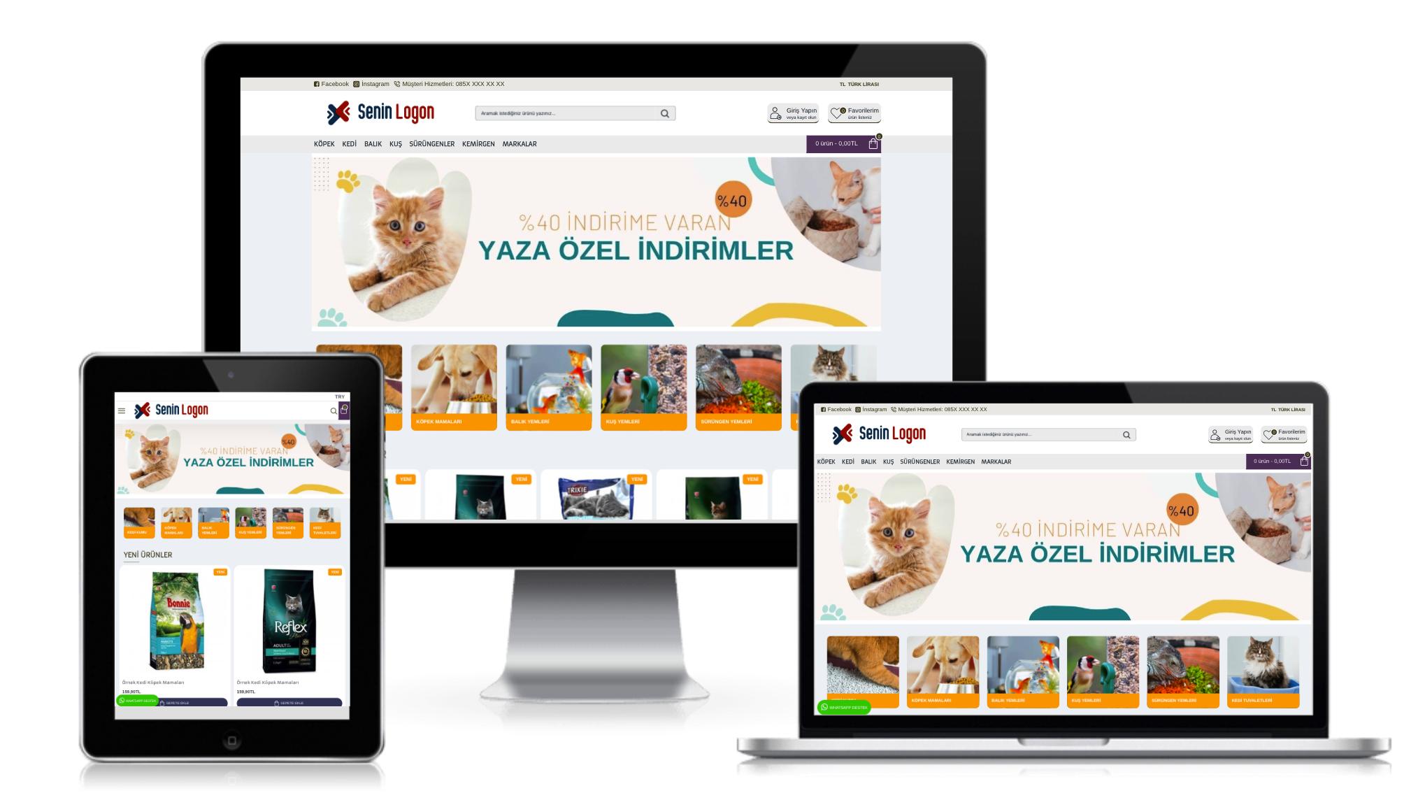 Petshop E-Ticaret Paketi v1