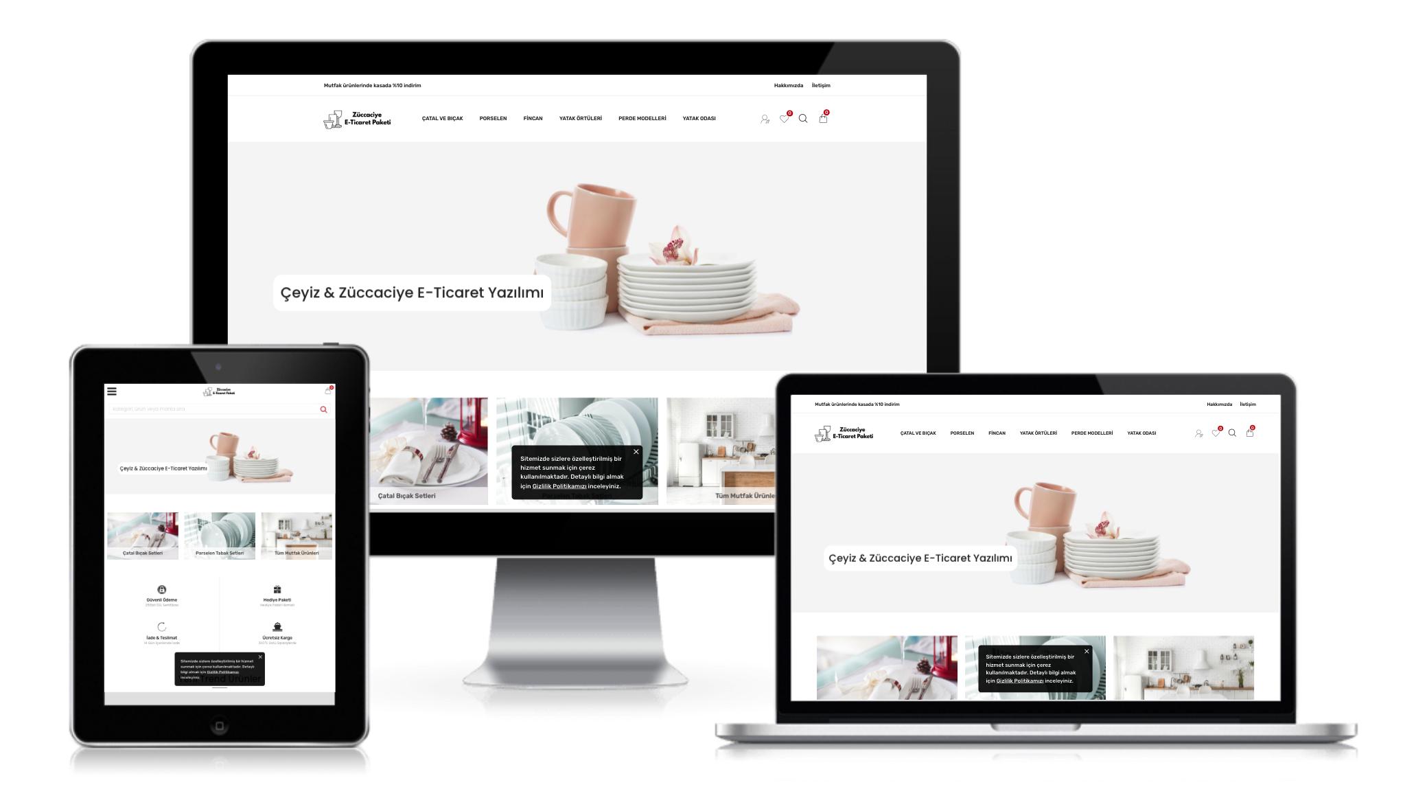 Züccaciye Çeyiz E-Ticaret Paketi