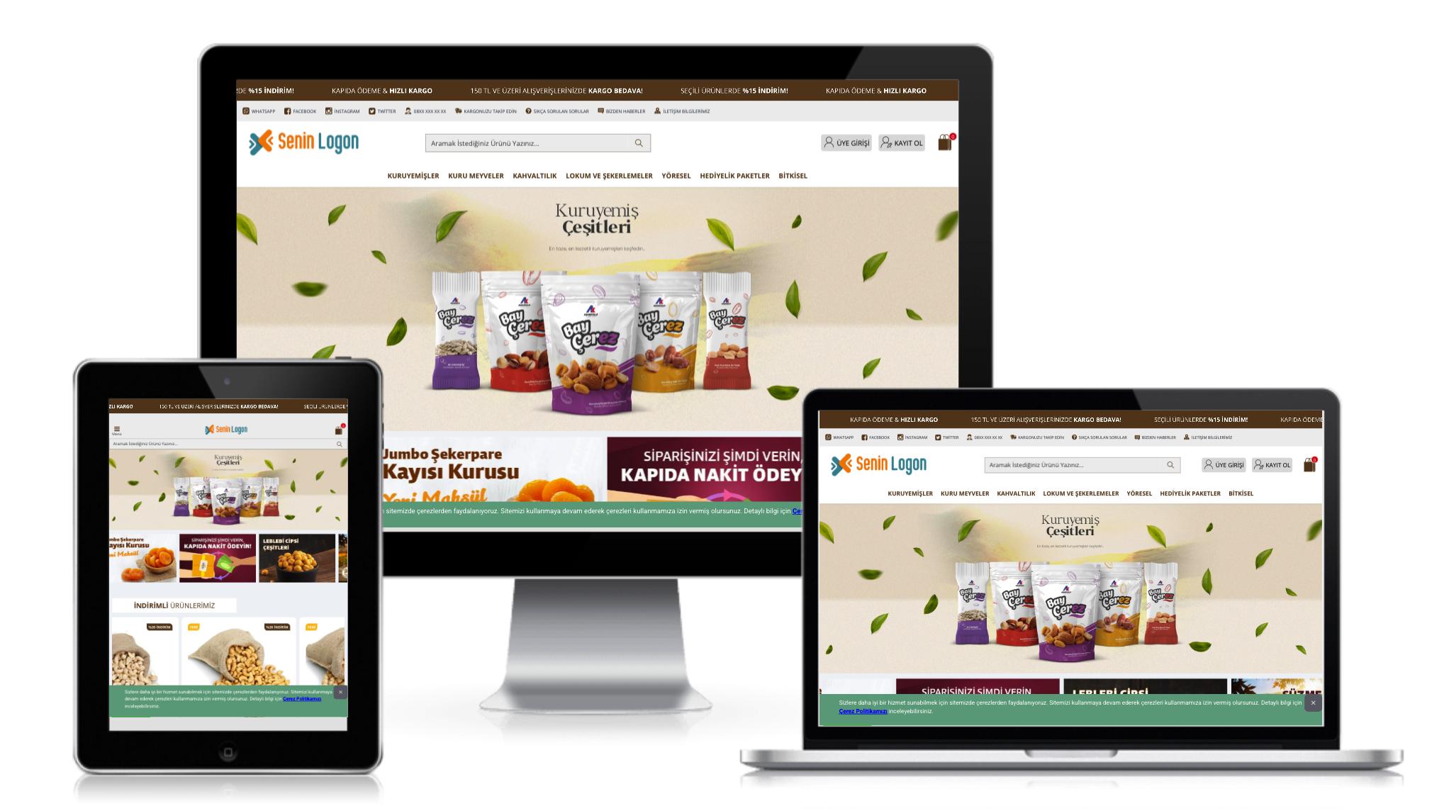 Kuruyemiş E-Ticaret Paketi v2