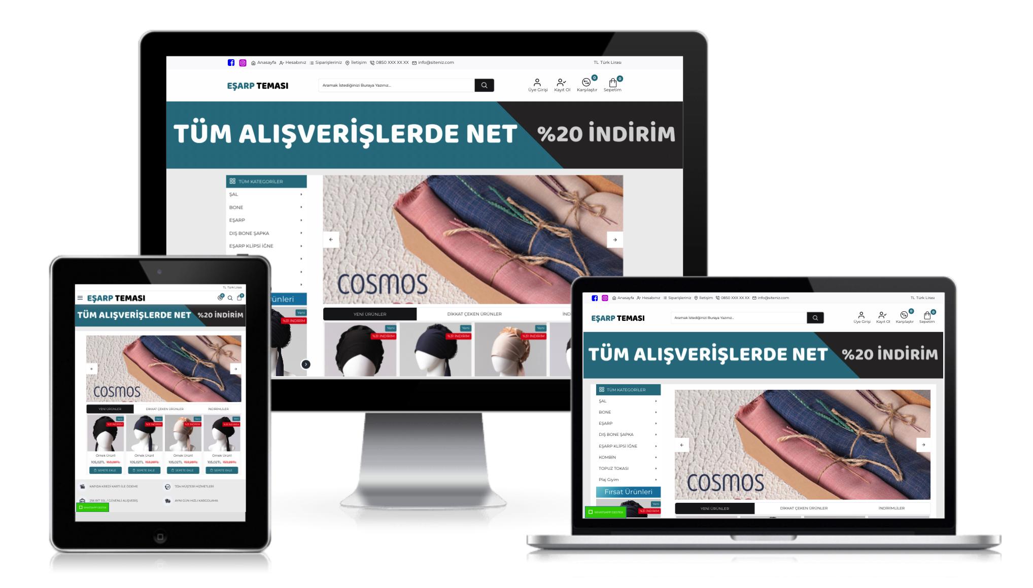Eşarp E-Ticaret Paketi v1