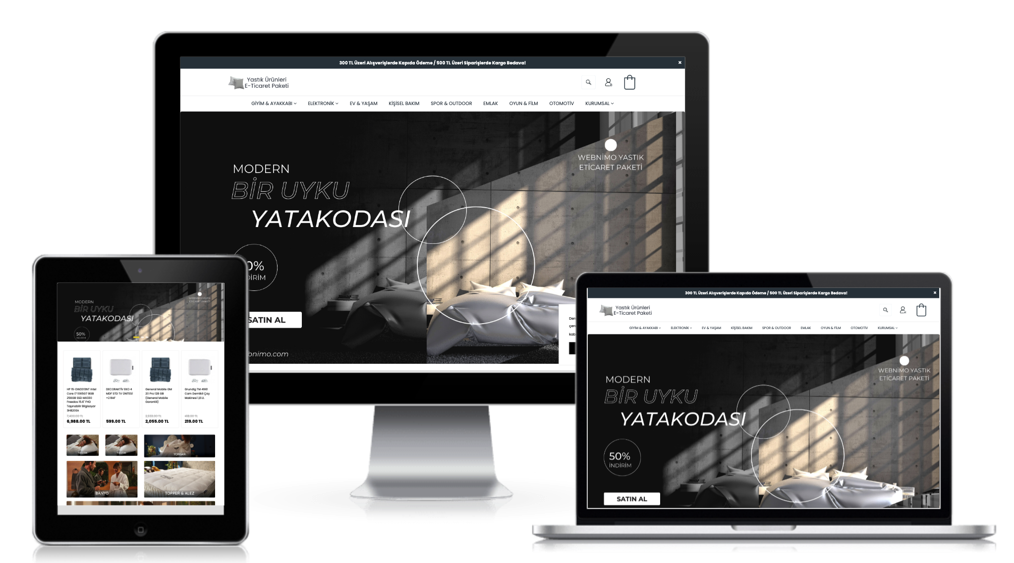 Yastık Nevresim Premium E-Ticaret v8