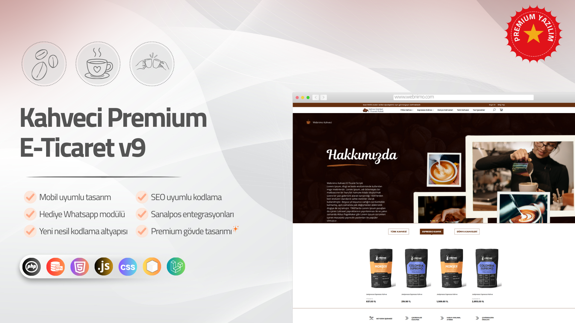 Kahveci Premium E-Ticaret v9