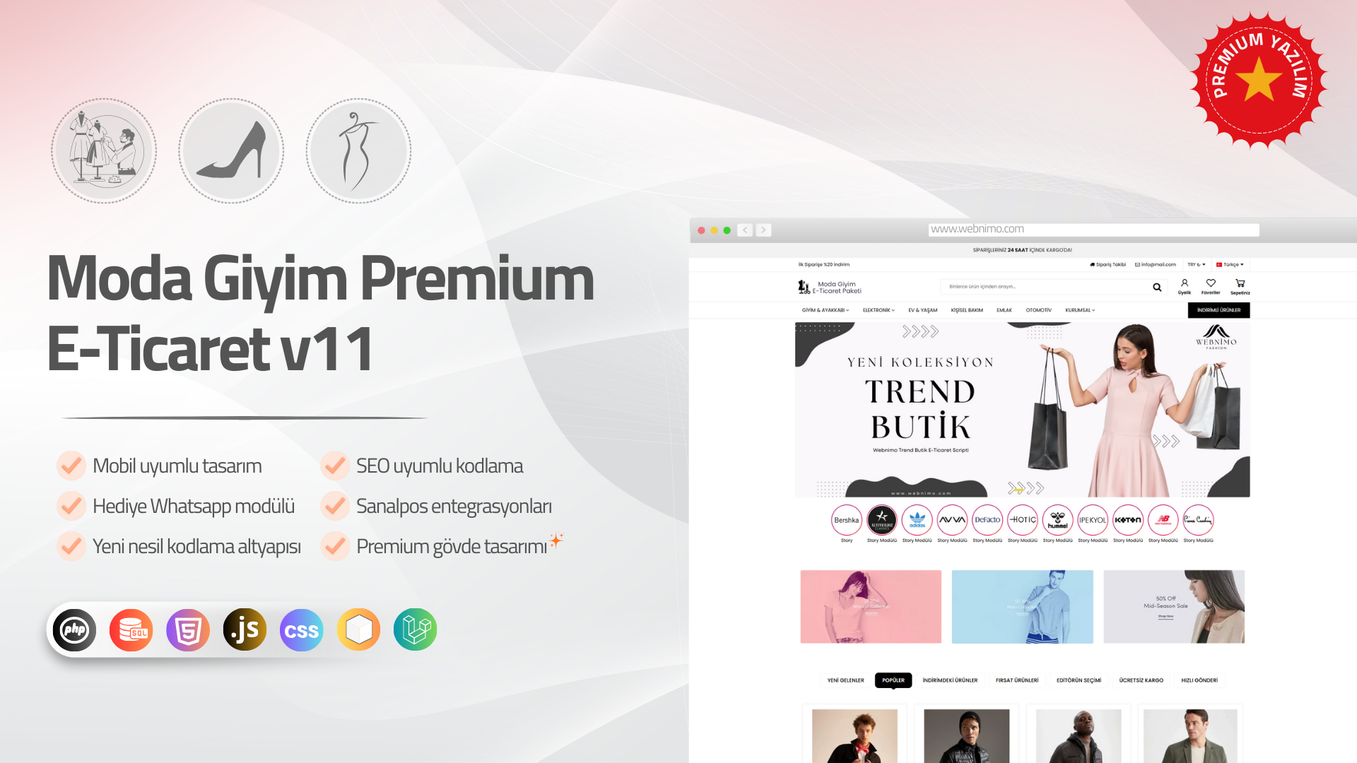 Moda Giyim Premium E-Ticaret v11