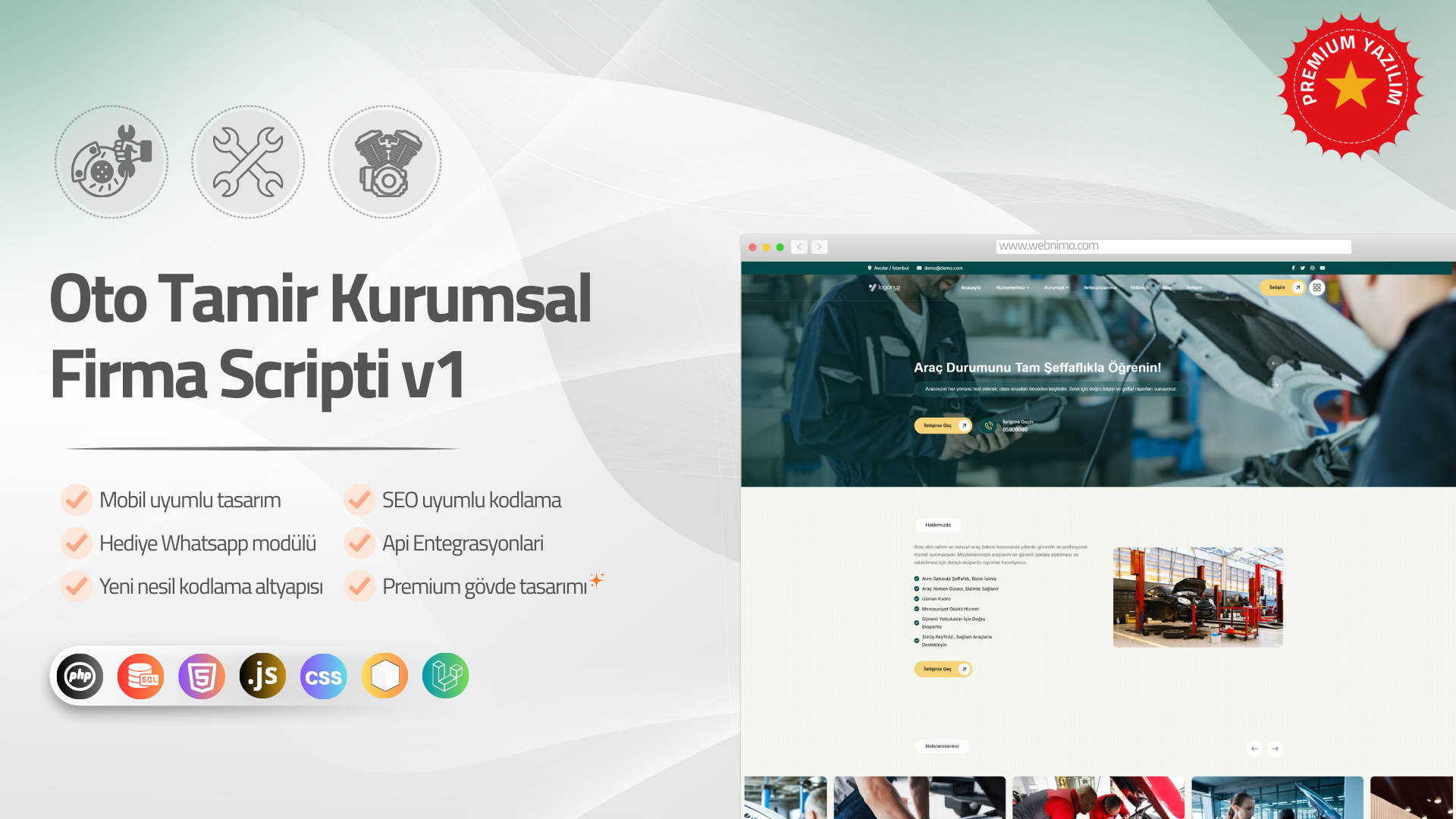 Oto Tamir Kurumsal Firma Scripti v1